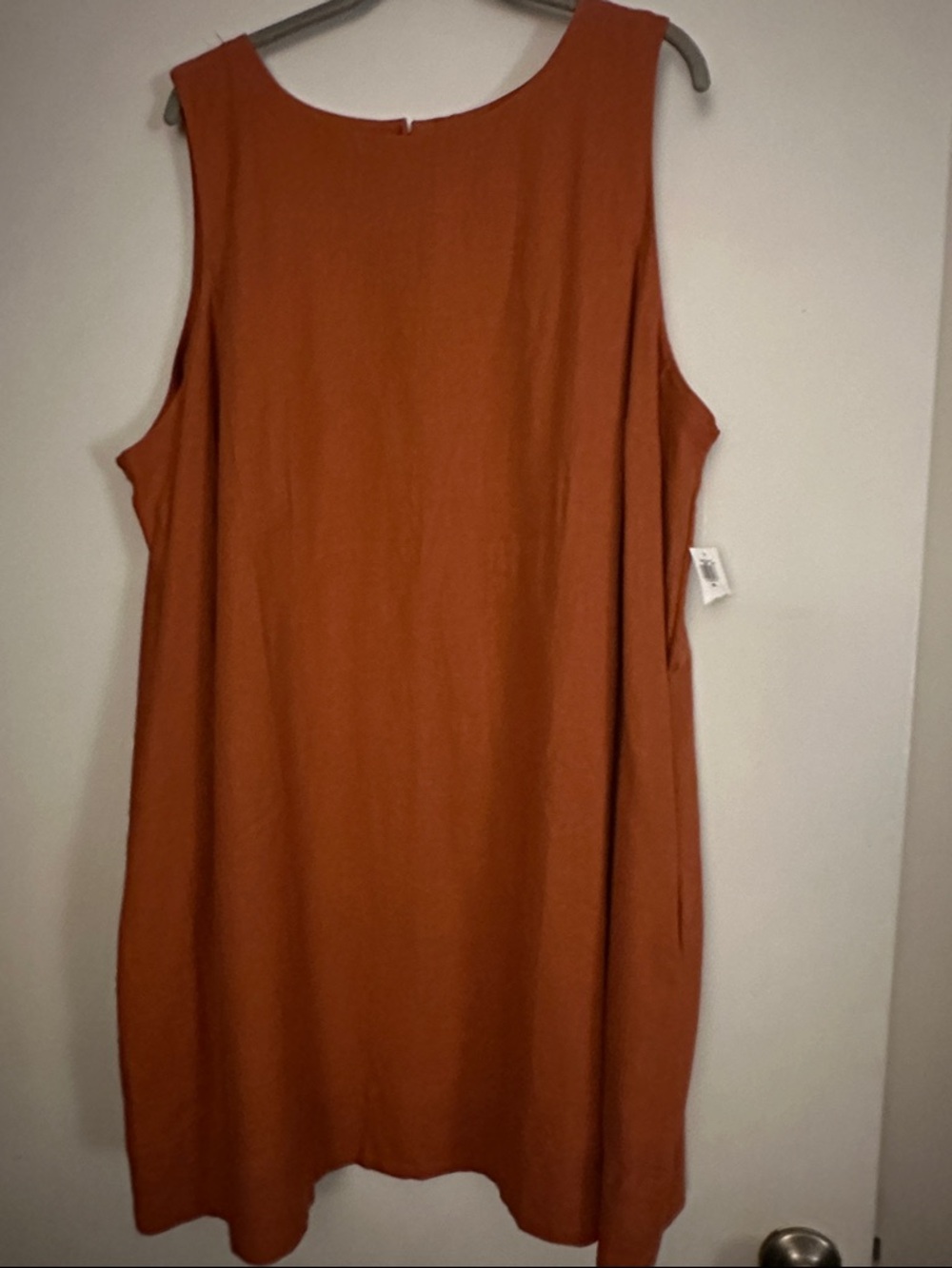 Old Navy Sleeveless Mini Shift Dress in Rust
